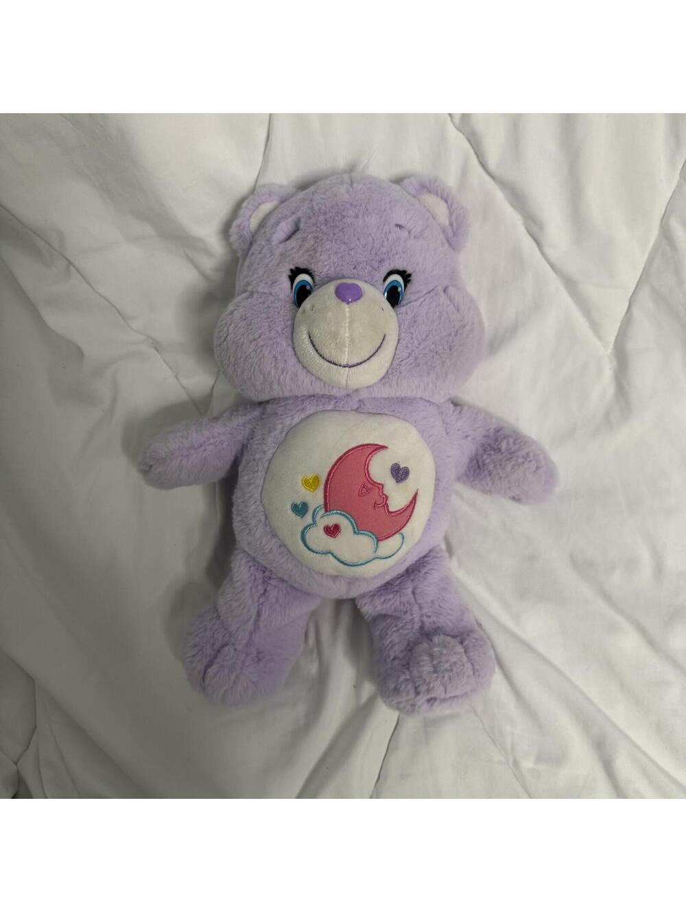rare vintage 2016 Care Bears Stuffed Purple Toy Bear Sweet Dreams Plush Animal